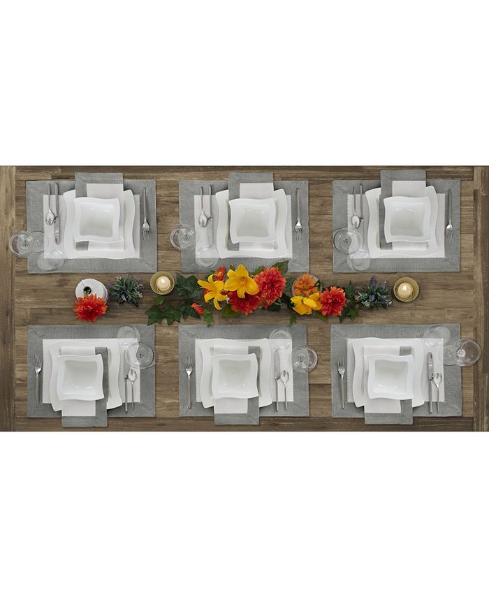 New Wave Metallic Border Linen Placemat, Set Of 4, 14 X 20 Villeroy & Boch New Wave Metallic Border Linen Placemat, Set Of 4, 14 X 20 -VilleroyBoch shop