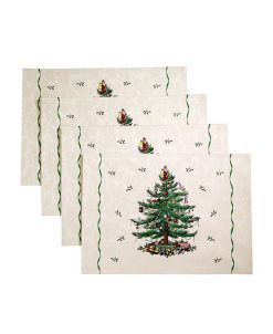 Spode Christmas Tree Ivory/Green 4pc Placemats