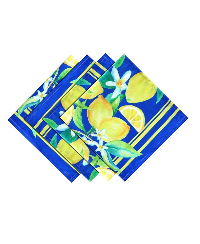 Laural Home Vely Lemons 20x20 Napkin 3 Laural Home Vely Lemons 20x20 Napkin