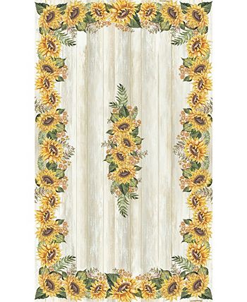 Laural Home Sunflower Day 70x120 Tablecloth 5 Laural Home Sunflower Day 70x120 Tablecloth - Image 3