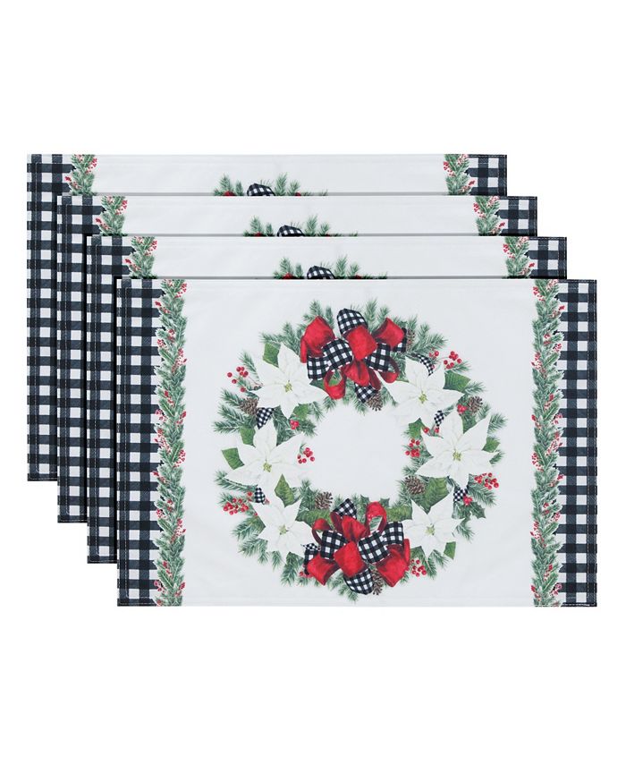 Christmas Trimmings Placemat - Set Of 4 Laural Home Christmas Trimmings Placemat - Set Of 4 -VilleroyBoch shop
