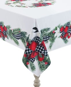 Laural Home Christmas Trimmings Tablecloth - 70 X 84