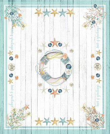 Laural Home Coastal Christmas Tablecloth 70 X 84 - Image 3