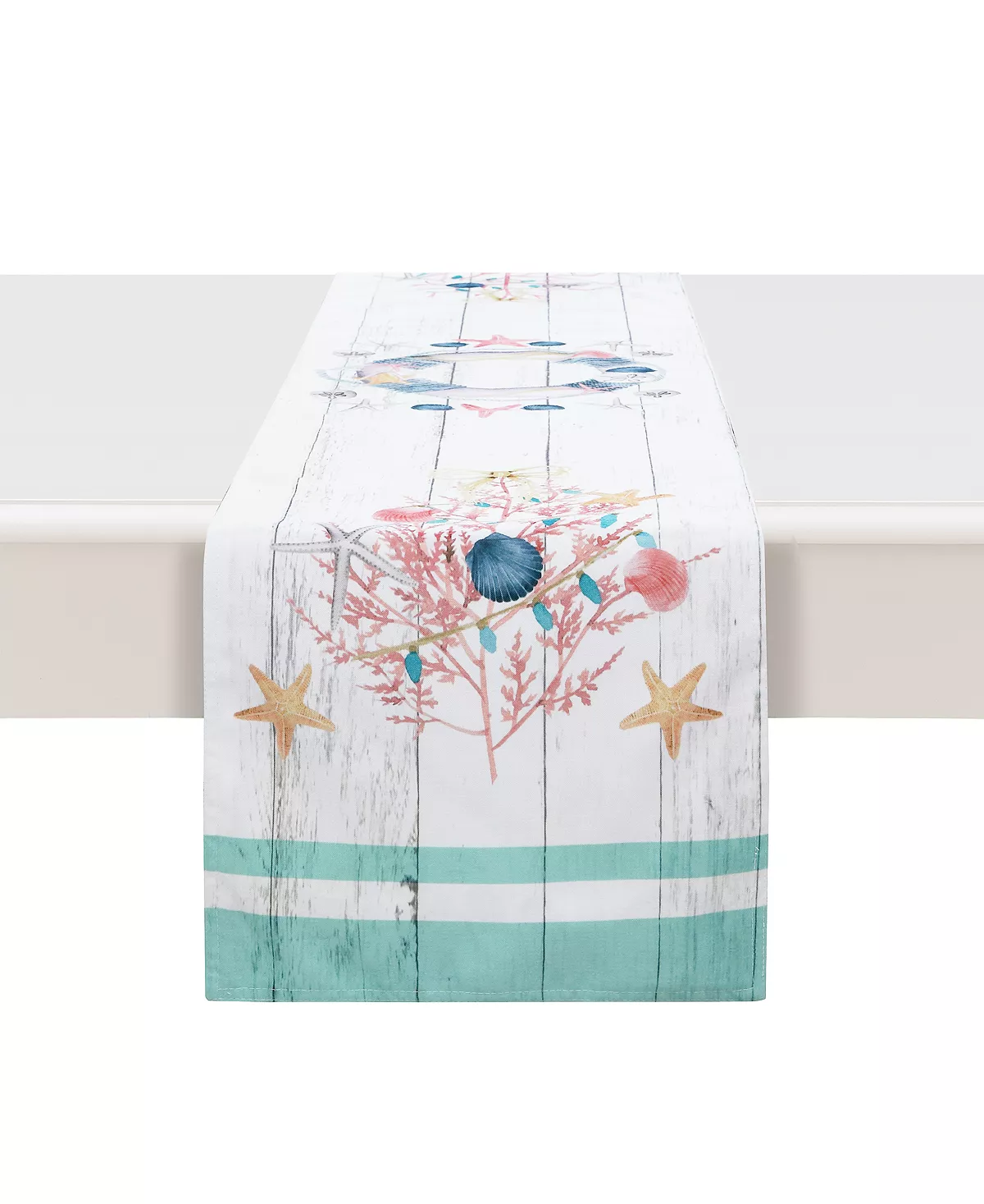 Laural Home Coastal Christmas Table Runner - 13 X 72 4 Laural Home Coastal Christmas Table Runner - 13 X 72 - Image 2