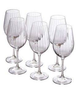 Classic Touch Water Glasses With Straight Cut Design, Set Of 6 -VilleroyBoch shop 18050172 fpx