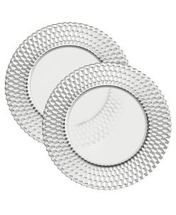 Villeroy & Boch Ston Crystal Buffet Plate Set/2