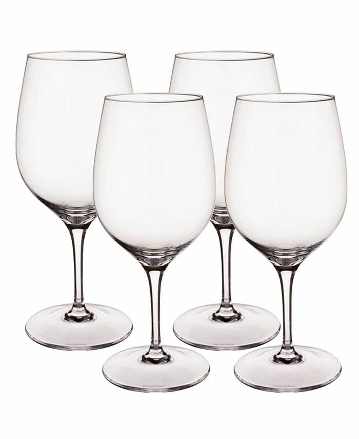 Villeroy & Boch Entrée Red Wine Claret Stems, Set Of 4