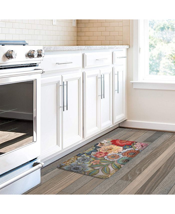 Laural Home Boho Bouqet Kitchen Mat 4 Laural Home Boho Bouqet Kitchen Mat - Image 2