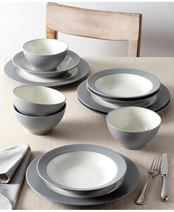 Colorwave Rim 12-Piece Dinnerware Set, Service For 4, Created For Macy's Noritake Colorwave Rim 12-Piece Dinnerware Set, Service For 4, Created For Macy's -VilleroyBoch shop