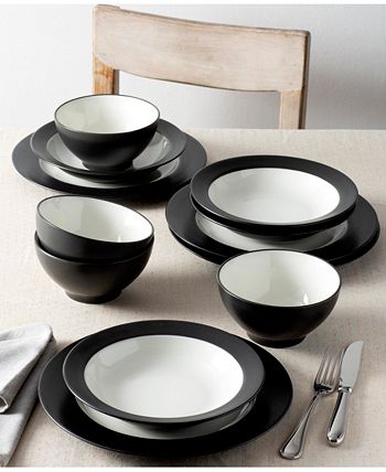 Colorwave Rim 12-Piece Dinnerware Set, Service For 4, Created For Macy's Noritake Colorwave Rim 12-Piece Dinnerware Set, Service For 4, Created For Macy's -VilleroyBoch shop