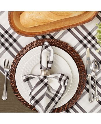 Homestead Plaid Table Toppers, 20 X 20, Set Of 6 Design Imports Homestead Plaid Table Toppers, 20 X 20, Set Of 6 -VilleroyBoch shop