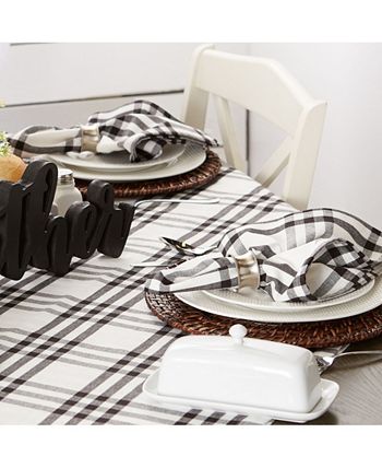 Homestead Plaid Table Toppers, 20 X 20, Set Of 6 Design Imports Homestead Plaid Table Toppers, 20 X 20, Set Of 6 -VilleroyBoch shop