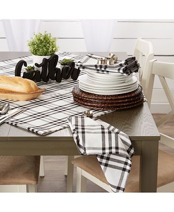 Homestead Plaid Table Toppers, 20 X 20, Set Of 6 Design Imports Homestead Plaid Table Toppers, 20 X 20, Set Of 6 -VilleroyBoch shop