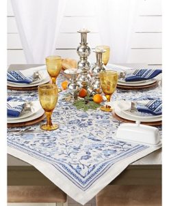 Design Imports Madeira Print Table Topper 40 X 40 -VilleroyBoch shop 18597390 fpx
