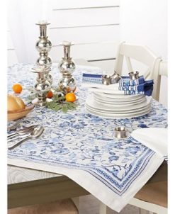 Design Imports Madeira Print Table Topper 40 X 40 -VilleroyBoch shop 18597391 fpx