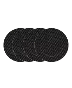 Godinger Black Chargers Set Of 4