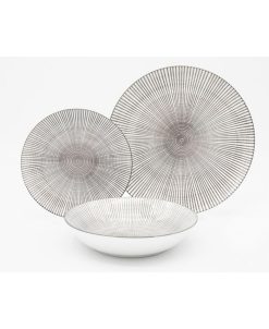 Godinger Y 12 Piece Dinnerware Set, Service For 4