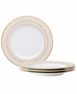 Noritake Eternal Palace Gold Set Of 4 Salad Plates, 8-1/4