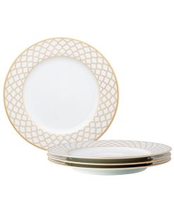 Noritake Eternal Palace Gold Set Of 4 Dinner Plates, 10-1/2