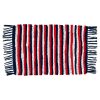 Saro Lifestyle Chindi Placemats With Striped Patriotic Design, Set Of 4, 20 X 14