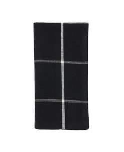 Saro Lifestyle Cotton Table Napkins With Simple Plaid Design, Set Of 4, 20 X 20