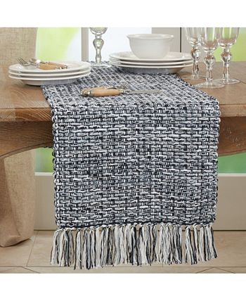 Woven Design Long Table Runner, 72 X 16 Saro Lifestyle Woven Design Long Table Runner, 72 X 16 -VilleroyBoch shop