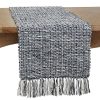 Saro Lifestyle Woven Design Long Table Runner, 72 X 16