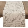 Saro Lifestyle Old Fashioned Script Print Design Table Runner, 54 X 16 -VilleroyBoch shop 18876261 fpx