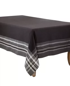 Saro Lifestyle Ped Border Design Tablecloth, 120 X 70