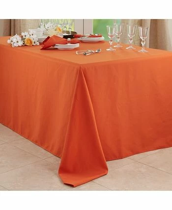 Saro Lifestyle Everyday Design Solid Color Tablecloth, 156 X 90 - Image 3