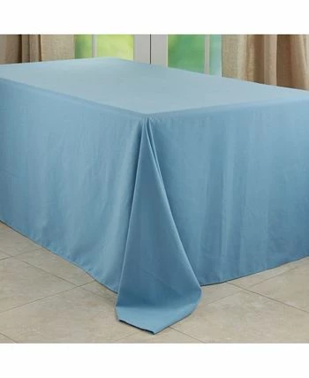 Saro Lifestyle Everyday Design Solid Color Tablecloth, 132 X 90 - Image 2