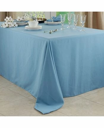 Saro Lifestyle Everyday Design Solid Color Tablecloth, 132 X 90 - Image 3