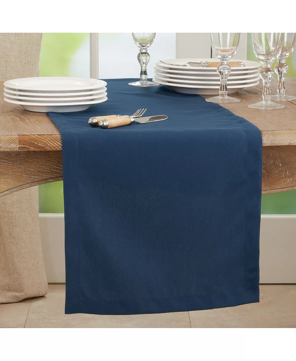 Saro Lifestyle Everyday Design Solid Color Table Runner, 72 X 16 - Image 8