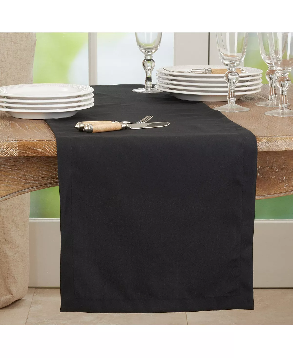 Everyday Design Solid Color Table Runner, 90 X 16 Saro Lifestyle Everyday Design Solid Color Table Runner, 90 X 16 -VilleroyBoch shop