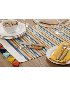 Saro Lifestyle Fiesta Table Runner With Striped Design, 72 X 16 -VilleroyBoch shop 18877130 fpx