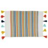 Saro Lifestyle Fiesta Placemats With Stripe Design, Set Of 4, 20 X 14