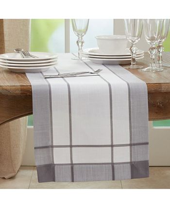 Saro Lifestyle Ng Table Runner With Banded Border Design, 108 X 16 5 Saro Lifestyle Ng Table Runner With Banded Border Design, 108 X 16 - Image 3