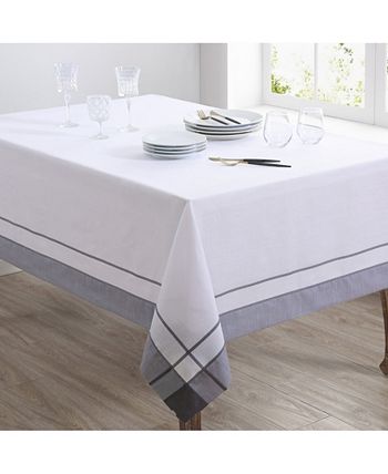 Saro Lifestyle Casual Tablecloth With Banded Border Design, 72 X 54 5 Saro Lifestyle Casual Tablecloth With Banded Border Design, 72 X 54 - Image 3