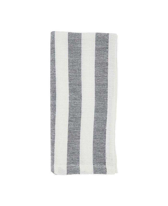 Casual Table Napkins With Striped Design, Set Of 4, 20 X 20 Saro Lifestyle Casual Table Napkins With Striped Design, Set Of 4, 20 X 20 -VilleroyBoch shop