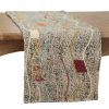 Saro Lifestyle Embroidered Table Runner With Block Print Design, 72 X 16 1 Saro Lifestyle Embroidered Table Runner With Block Print Design, 72 X 16 -VilleroyBoch shop 18877830 fpx