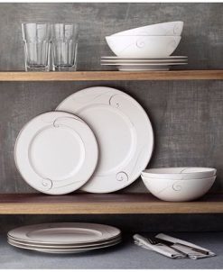 Noritake Dinnerware, Platinum Wave 12 Piece Set 7 Noritake Dinnerware, Platinum Wave 12 Piece Set -VilleroyBoch shop 19060499 fpx
