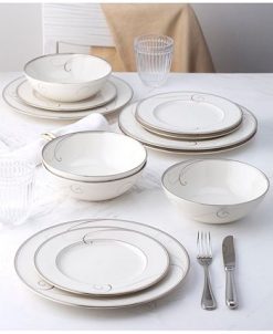 Noritake Dinnerware, Platinum Wave 12 Piece Set 8 Noritake Dinnerware, Platinum Wave 12 Piece Set -VilleroyBoch shop 19060500 fpx