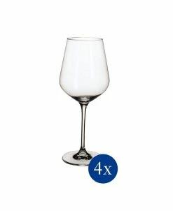 Villeroy & Boch La Divina Bordeaux Glass, Set Of 4