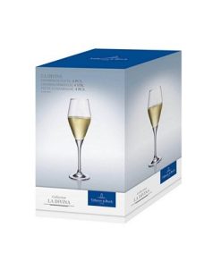 Villeroy & Boch La Divina Champagne Flute Glass, Set Of 4 -VilleroyBoch shop 19118128 fpx