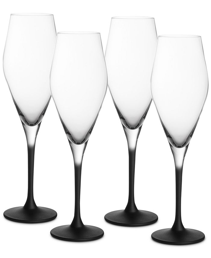 Manufacture Rock Champagne Flutes, Set Of 4 Villeroy & Boch Manufacture Rock Champagne Flutes, Set Of 4 -VilleroyBoch shop