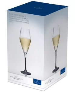 Villeroy & Boch Manufacture Rock Champagne Flutes, Set Of 4 5 Villeroy & Boch Manufacture Rock Champagne Flutes, Set Of 4 -VilleroyBoch shop 19149719 fpx