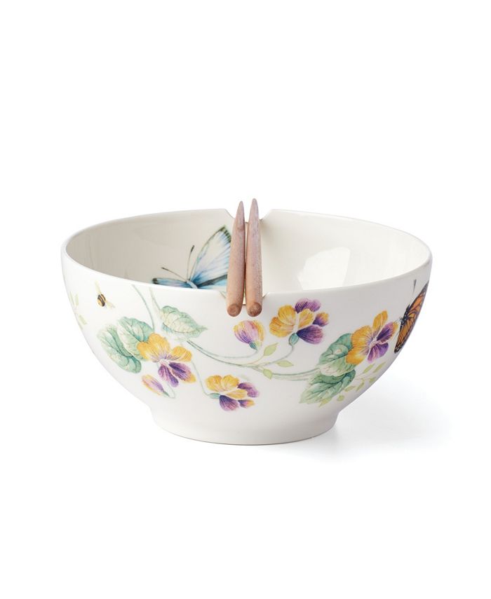 Butterfly Meadow 3 Piece Bowl Chopsticks Lenox Butterfly Meadow 3 Piece Bowl Chopsticks -VilleroyBoch shop