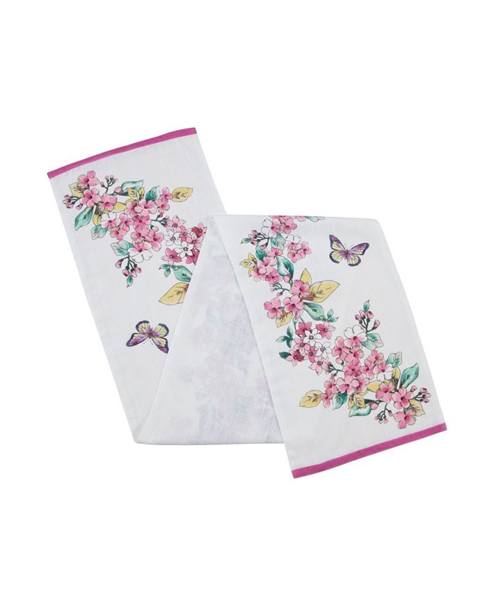 Lenox Butterfly Meadow Floral Runner 3 Lenox Butterfly Meadow Floral Runner