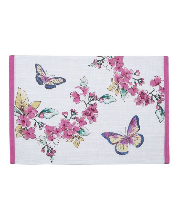 Lenox Butterfly Meadow Floral Placemat 3 Lenox Butterfly Meadow Floral Placemat