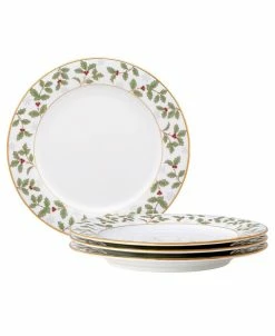 Noritake Holly Berry 8.25 Salad Plate, Set Of 4